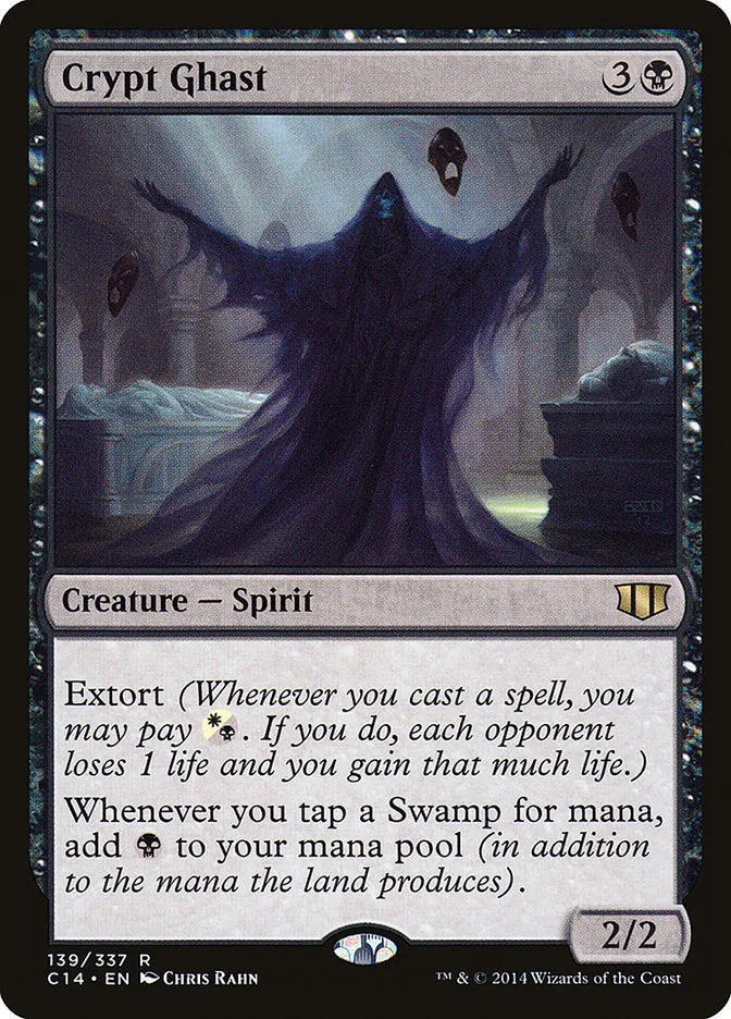 2014 Commander 2014 Crypt Ghast rare #139 rare card image