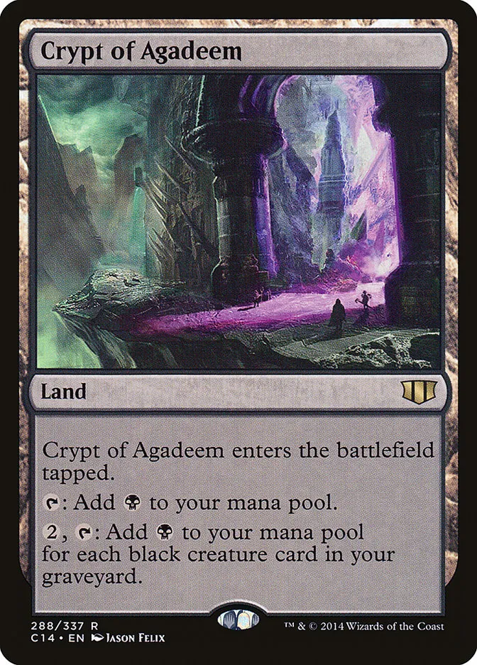 2014 Commander 2014 Crypt of Agadeem #288 rare card image
