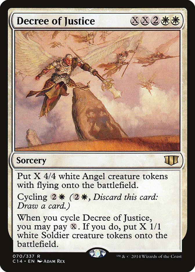 2014 Commander 2014 Decree of Justice #70 rare card image