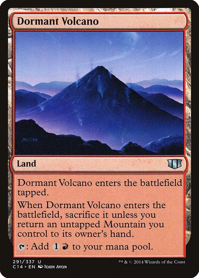 2014 Commander 2014 Dormant Volcano uncommon #291 uncommon card image