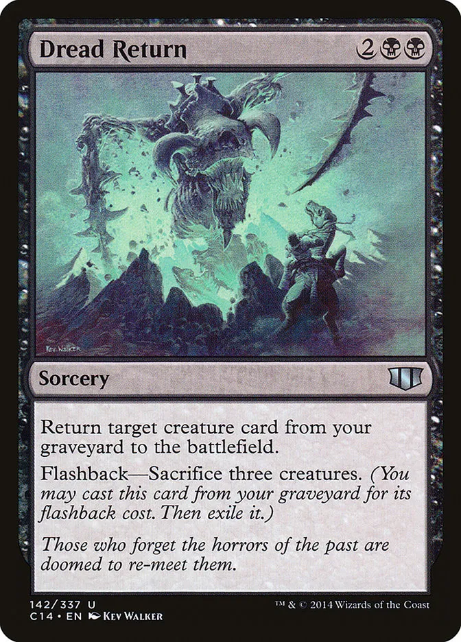 2014 Commander 2014 Dread Return uncommon #142 uncommon card image