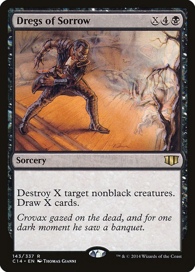 2014 Commander 2014 Dregs of Sorrow #143 rare card image