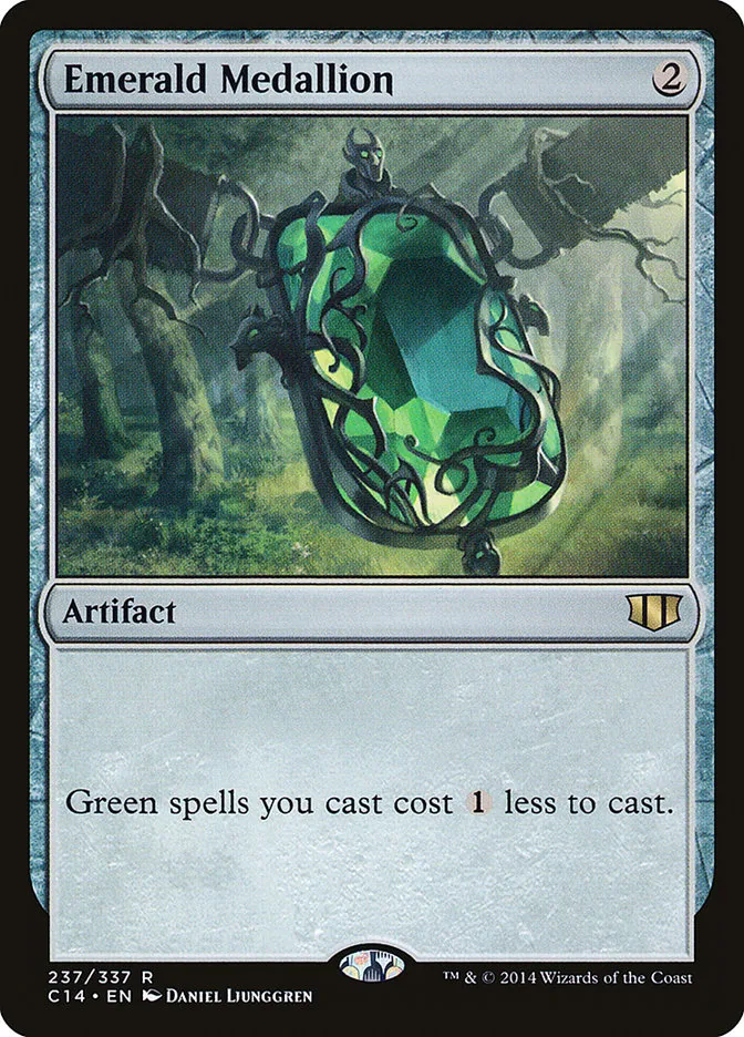 2014 Commander 2014 Emerald Medallion rare #237 rare card image