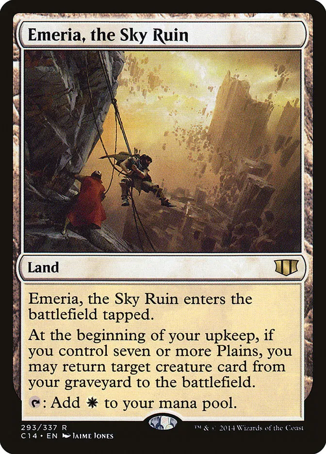 2014 Commander 2014 Emeria, the Sky Ruin #293 rare card image