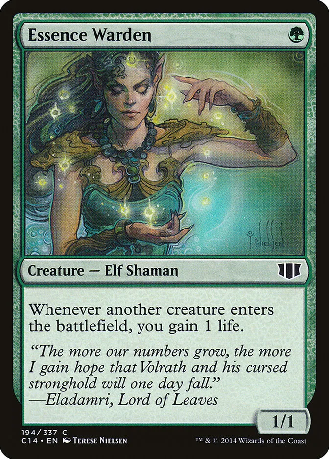 2014 Commander 2014 Essence Warden common #194 common card image