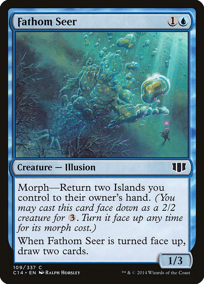 2014 Commander 2014 Fathom Seer common #109 common card image