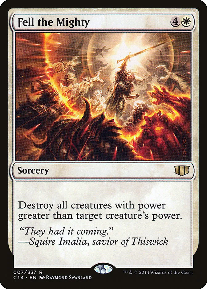 2014 Commander 2014 Fell the Mighty rare #7 rare card image