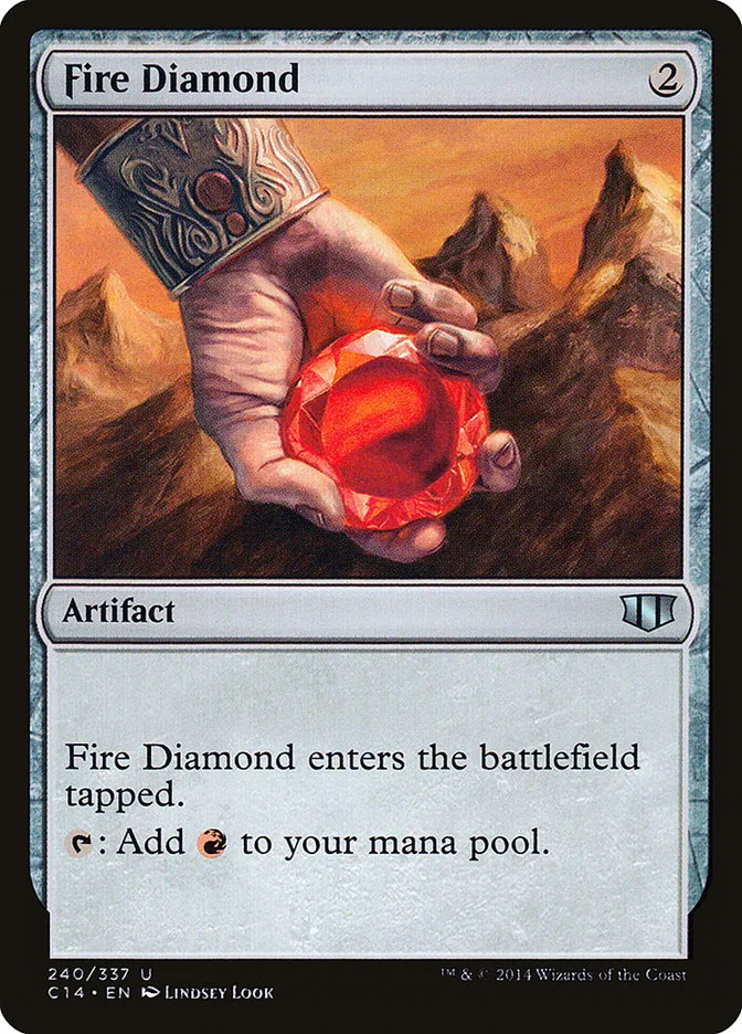 2014 Commander 2014 Fire Diamond uncommon #240 uncommon card image