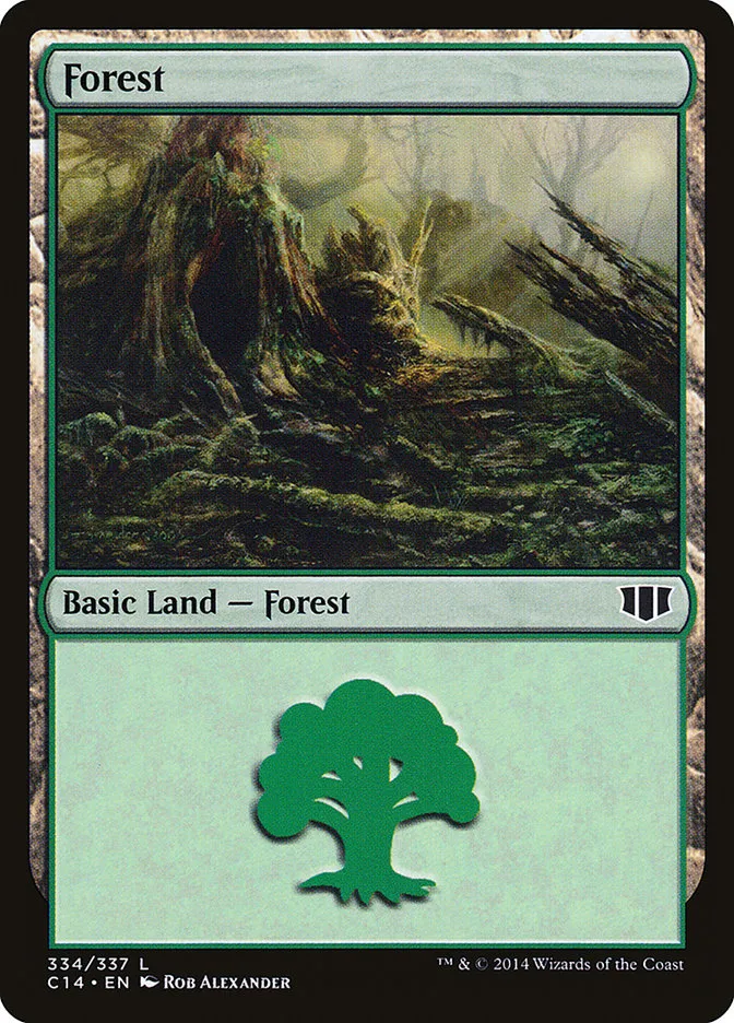 2014 Commander 2014 Forest common #334 common card image