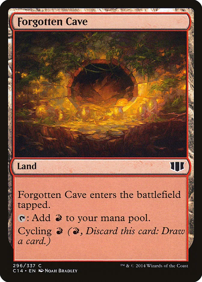 2014 Commander 2014 Forgotten Cave common #296 common card image