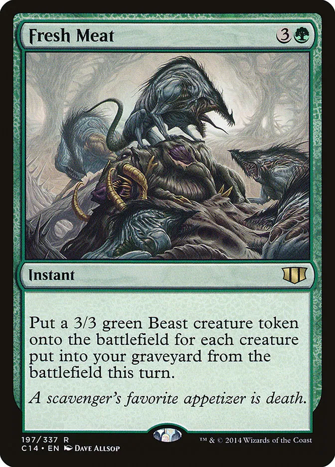 2014 Commander 2014 Fresh Meat #197 rare card image