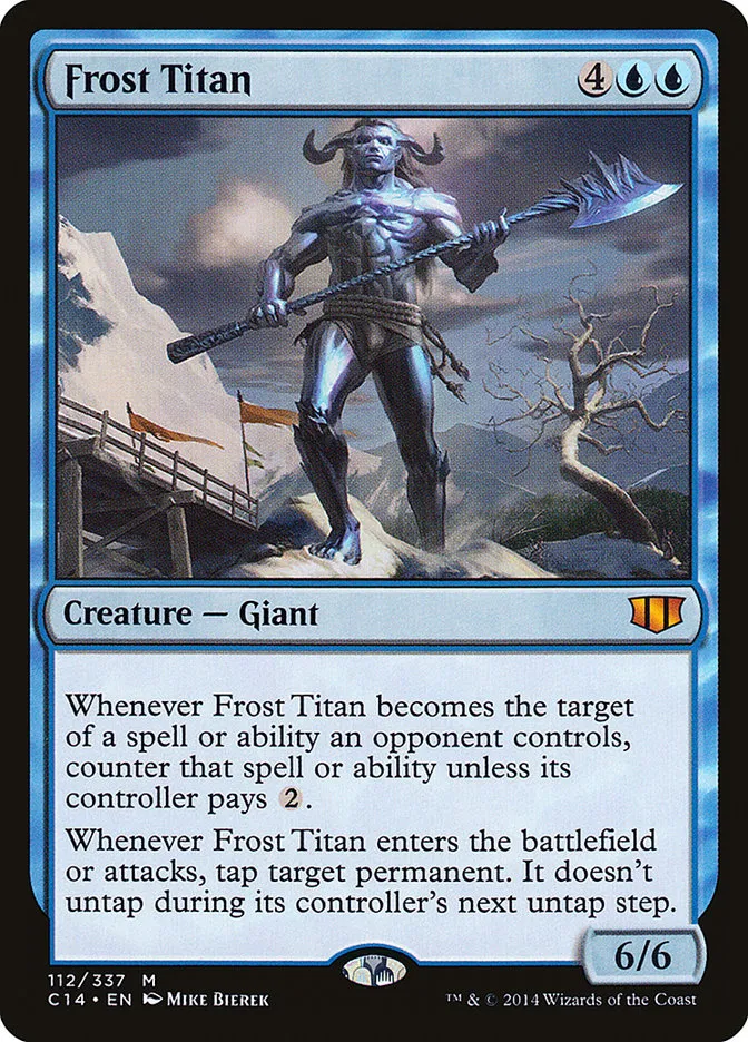 2014 Commander 2014 Frost Titan mythic #112 mythic card image