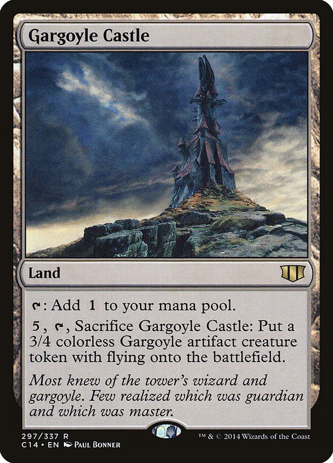 2014 Commander 2014 Gargoyle Castle rare #297 rare card image
