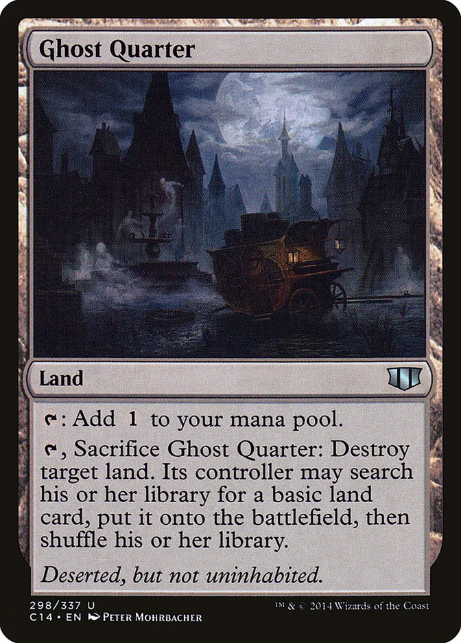 2014 Commander 2014 Ghost Quarter uncommon #298 uncommon card image
