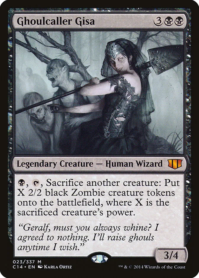 2014 Commander 2014 Ghoulcaller Gisa #23 mythic card image