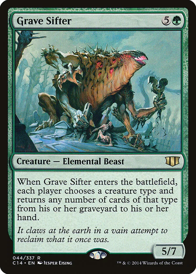 2014 Commander 2014 Grave Sifter rare #44 rare card image