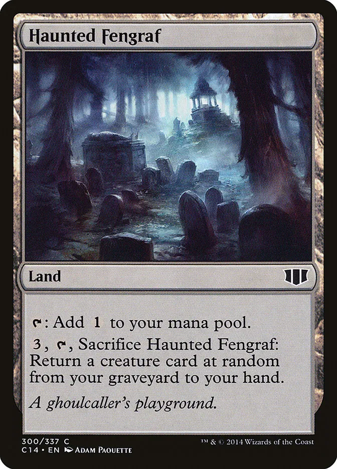 2014 Commander 2014 Haunted Fengraf common #300 common card image