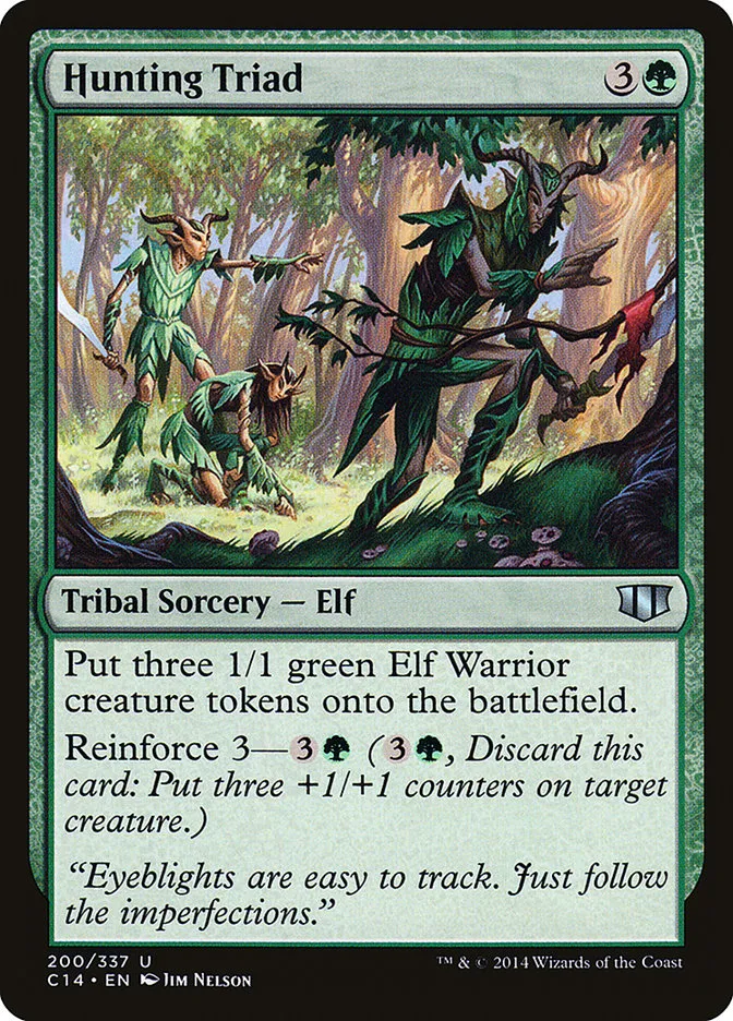 2014 Commander 2014 Hunting Triad uncommon #200 uncommon card image