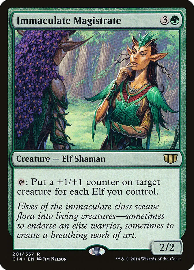 2014 Commander 2014 Immaculate Magistrate rare #201 rare card image