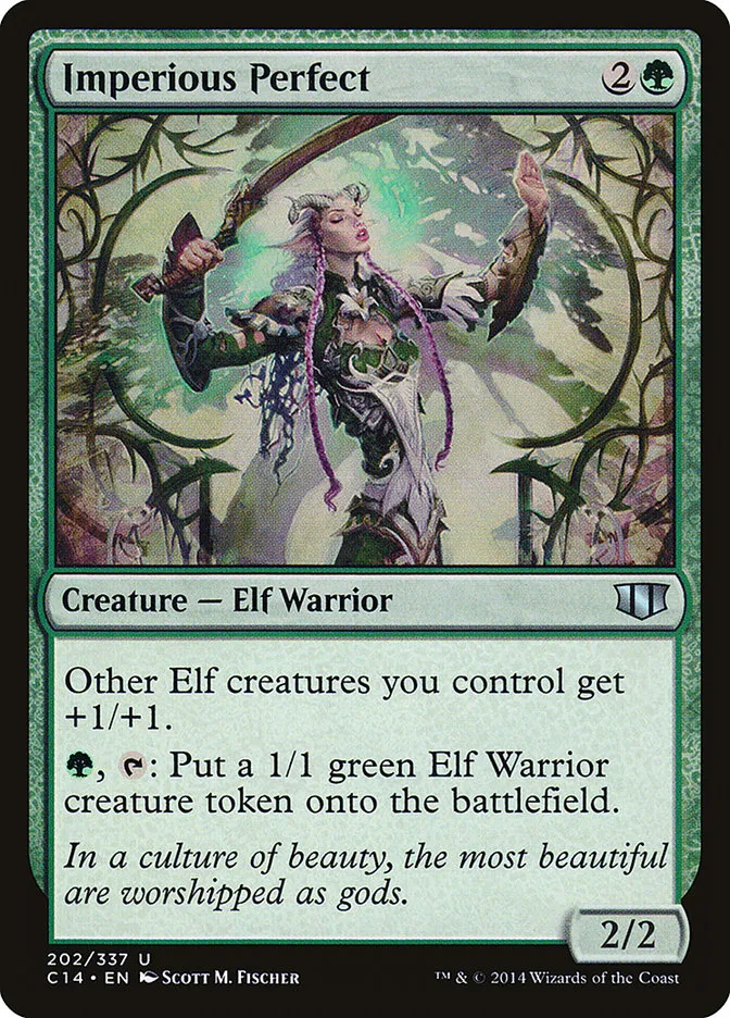 2014 Commander 2014 Imperious Perfect uncommon #202 uncommon card image