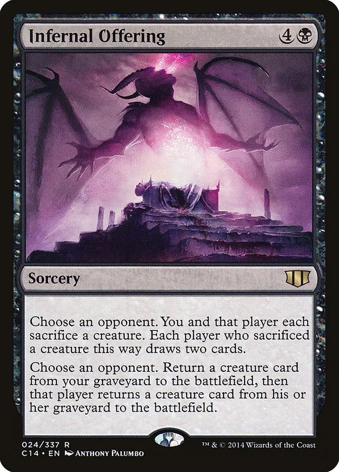 2014 Commander 2014 Infernal Offering rare #24 rare card image