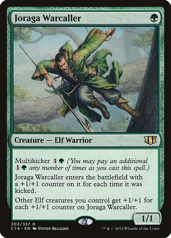 2014 Commander 2014 Joraga Warcaller #203 rare card image