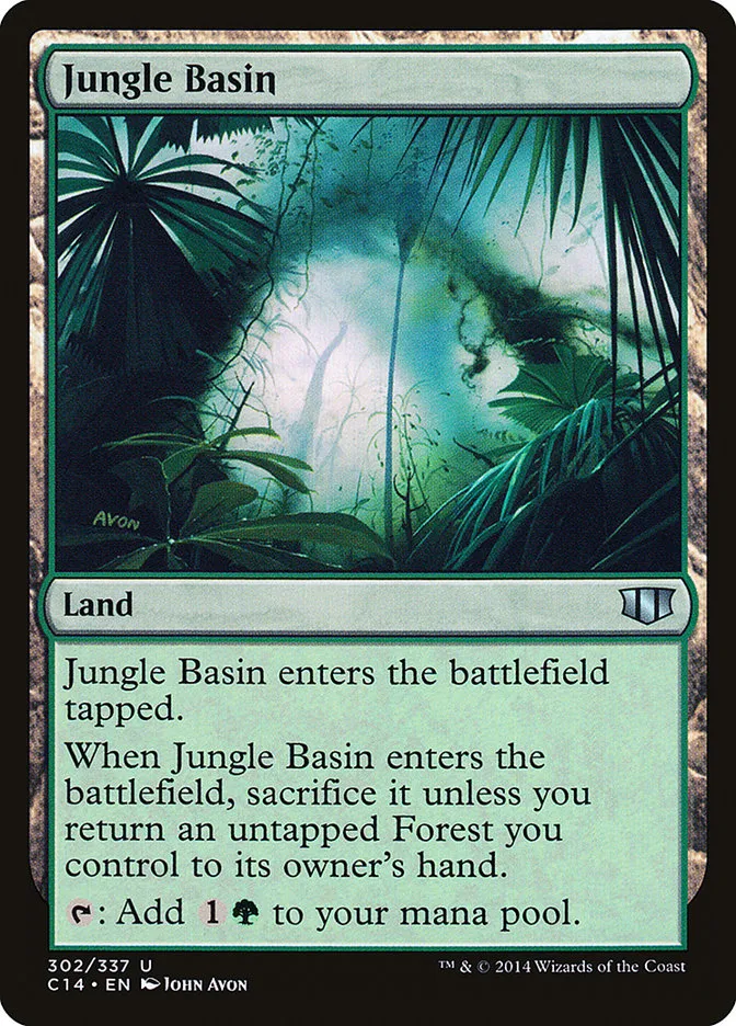 2014 Commander 2014 Jungle Basin uncommon #302 uncommon card image