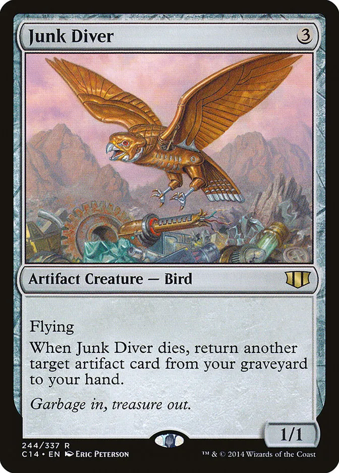 2014 Commander 2014 Junk Diver rare #244 rare card image