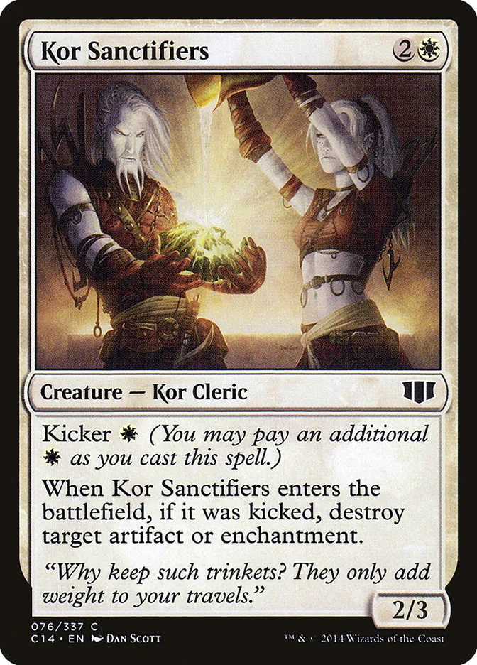 2014 Commander 2014 Kor Sanctifiers common #76 common card image