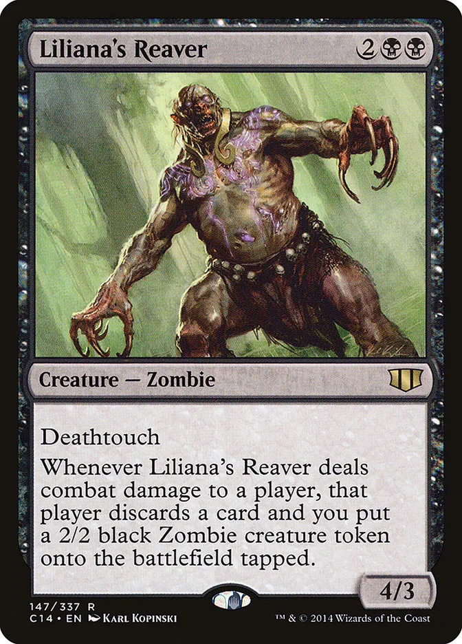 2014 Commander 2014 Liliana's Reaver #147 rare card image