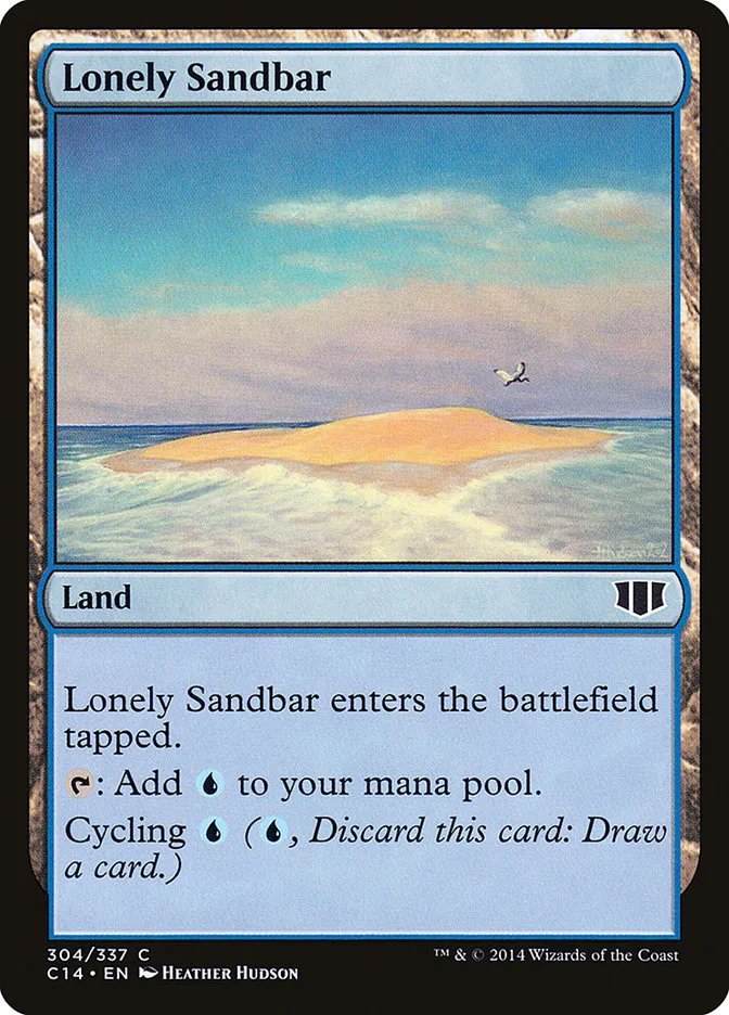 2014 Commander 2014 Lonely Sandbar common #304 common card image