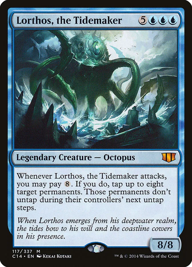 2014 Commander 2014 Lorthos, the Tidemaker #117 mythic card image