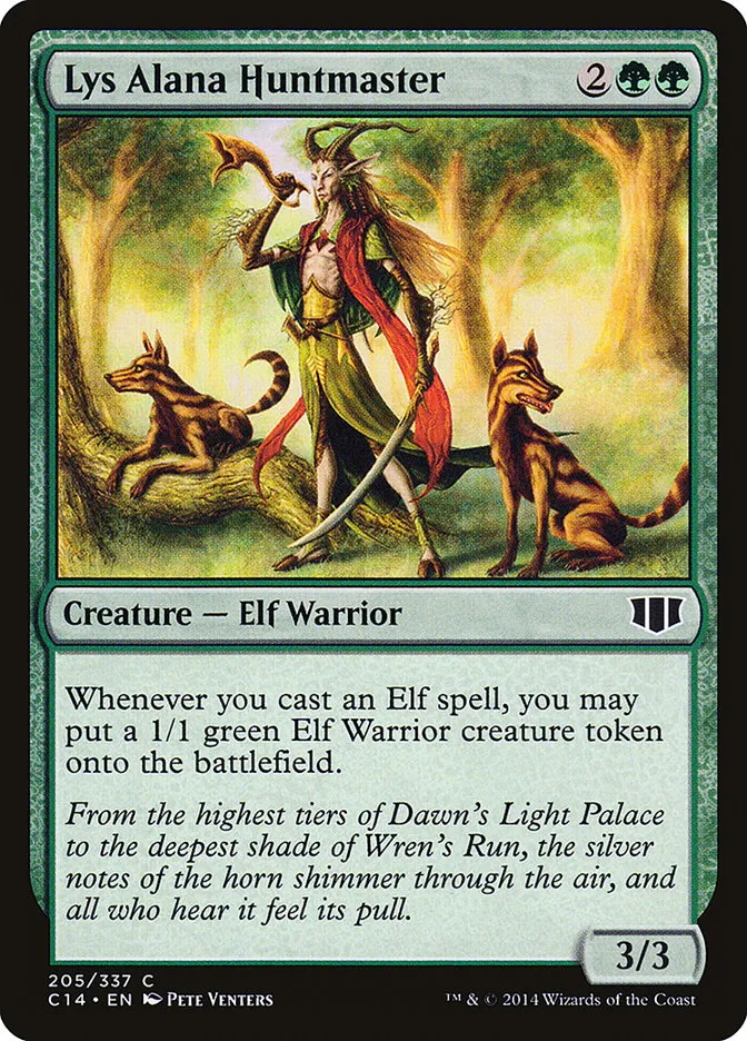 2014 Commander 2014 Lys Alana Huntmaster common #205 common card image