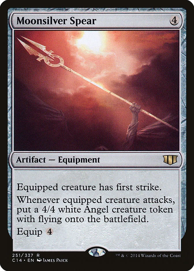 2014 Commander 2014 Moonsilver Spear rare #251 rare card image