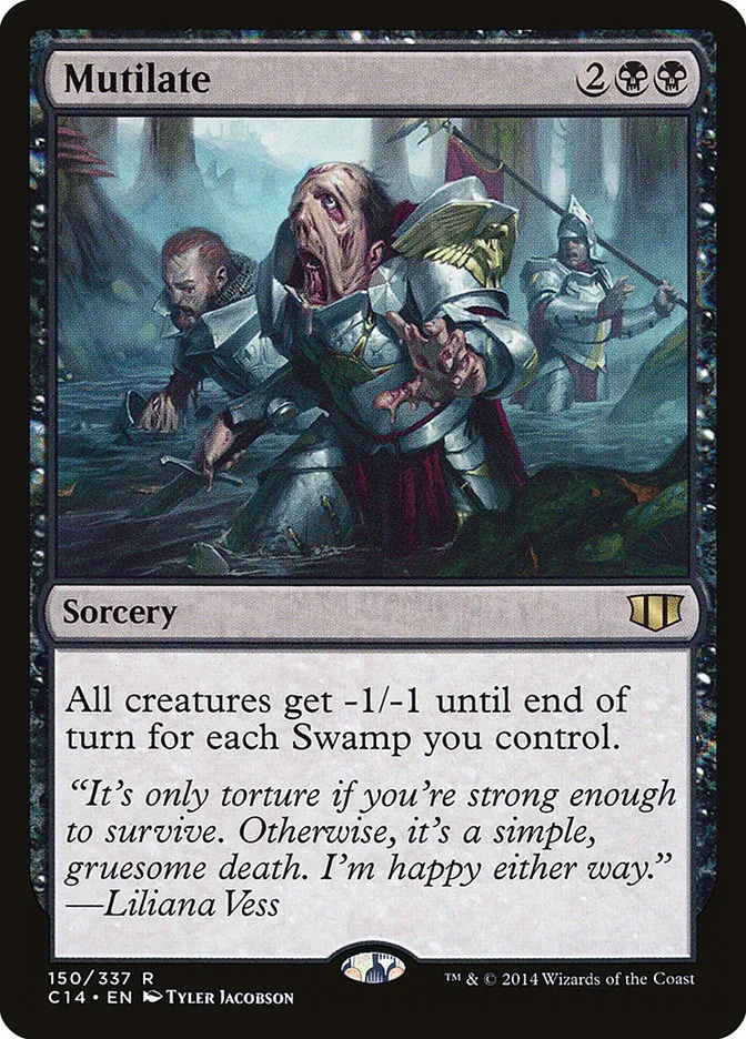 2014 Commander 2014 Mutilate rare #150 rare card image