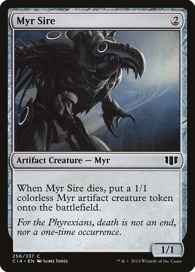 2014 Commander 2014 Myr Sire common #256 common card image