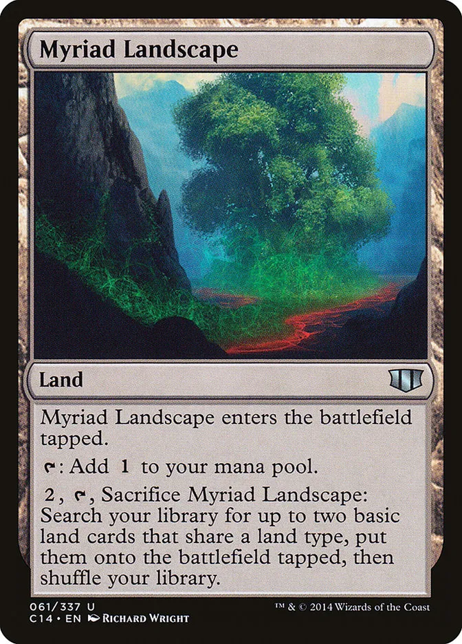 2014 Commander 2014 Myriad Landscape #61 uncommon card image