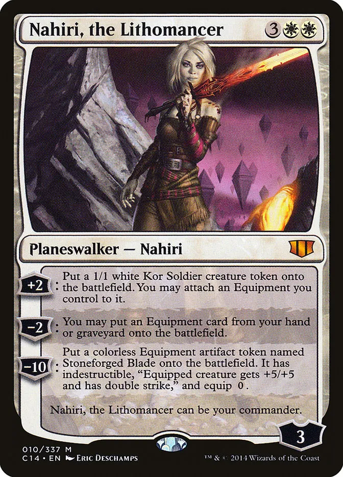 2014 Commander 2014 Nahiri, the Lithomancer mythic #10 mythic card image