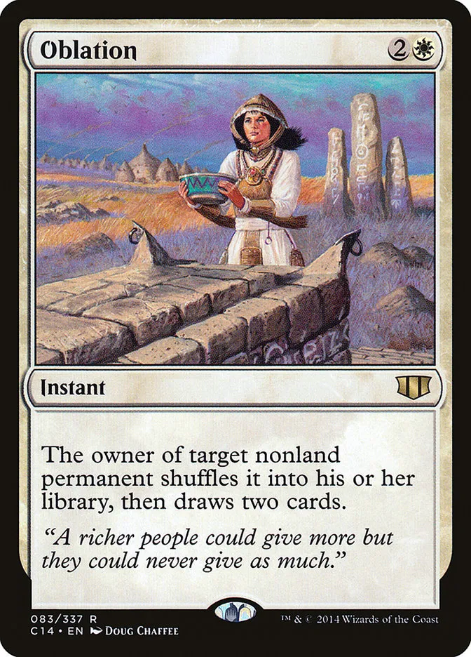 2014 Commander 2014 Oblation rare #83 rare card image