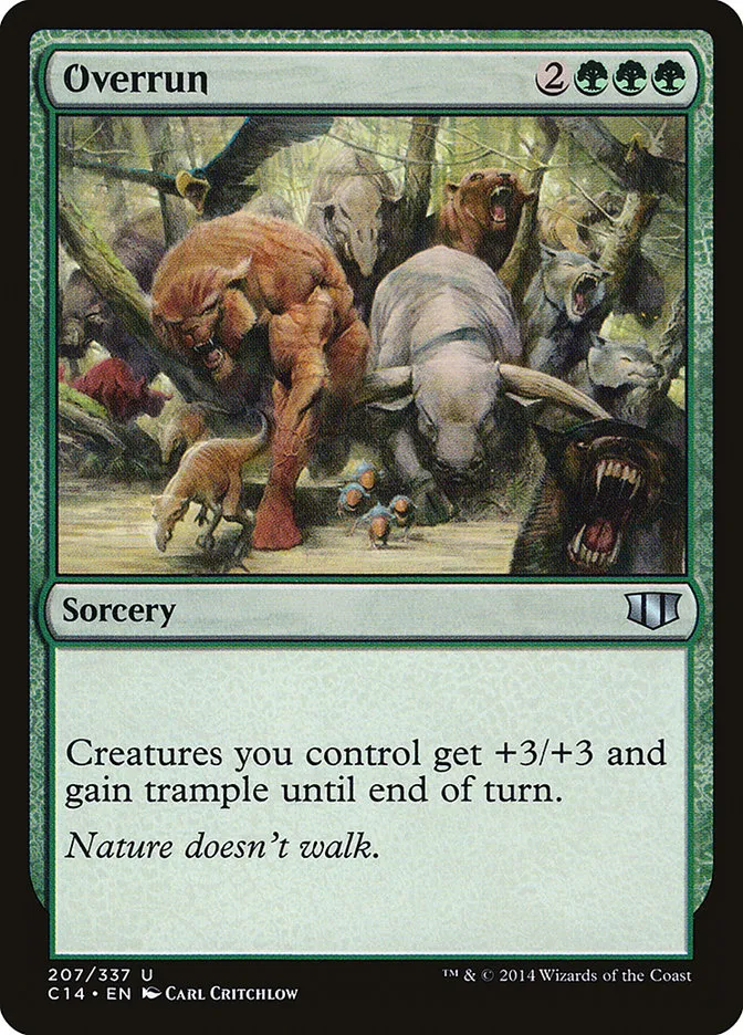2014 Commander 2014 Overrun uncommon #207 uncommon card image