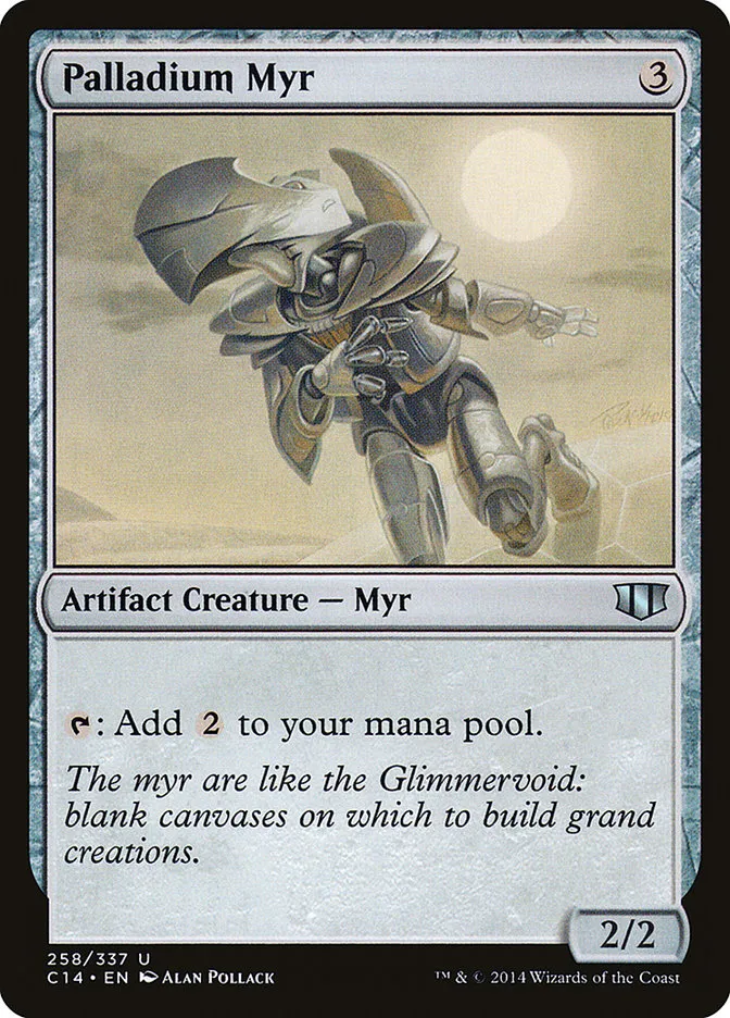 2014 Commander 2014 Palladium Myr uncommon #258 uncommon card image