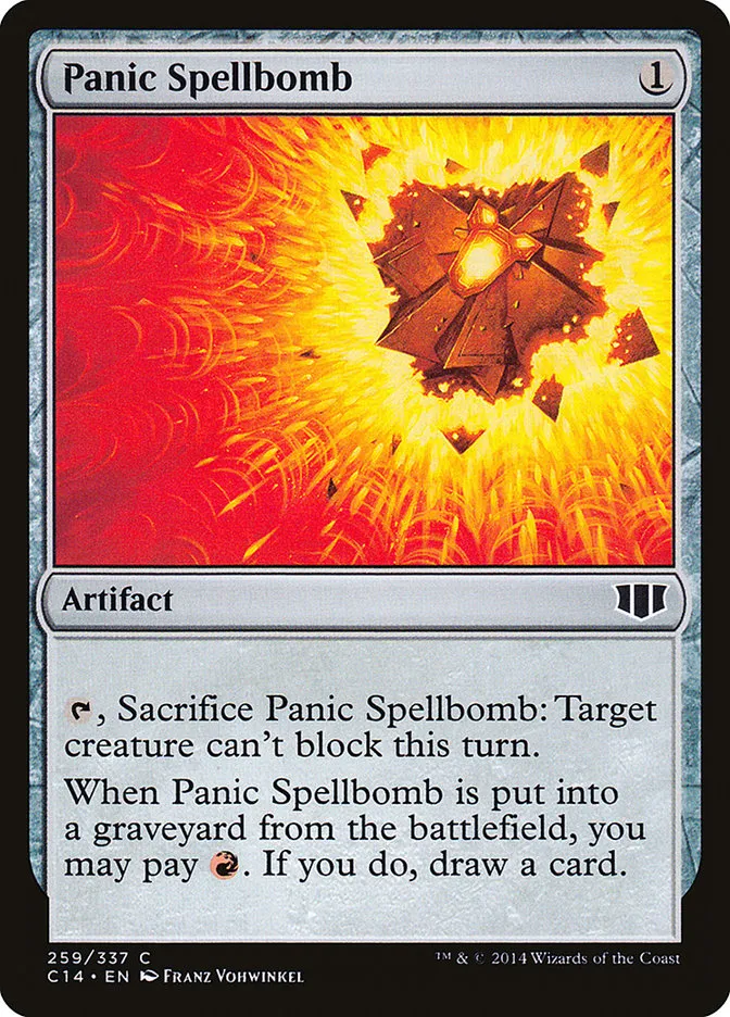 2014 Commander 2014 Panic Spellbomb common #259 common card image