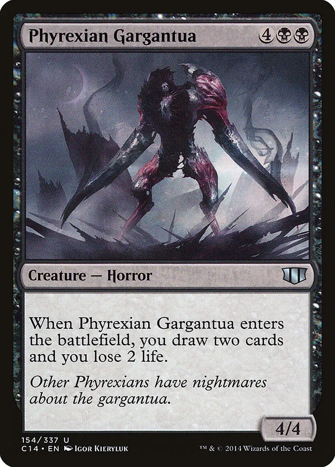 2014 Commander 2014 Phyrexian Gargantua uncommon #154 uncommon card image