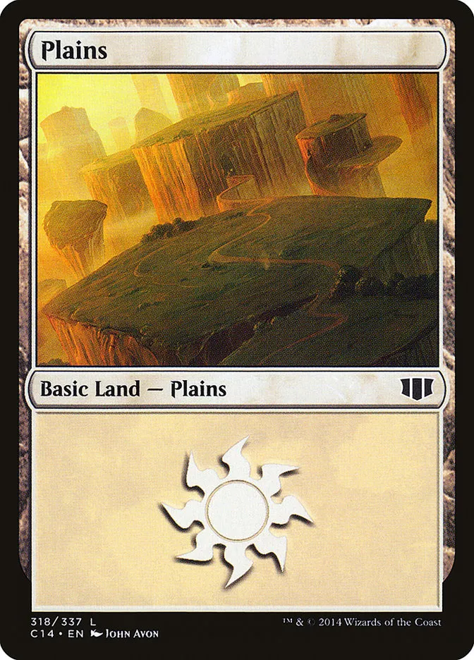 2014 Commander 2014 Plains common #318 common card image