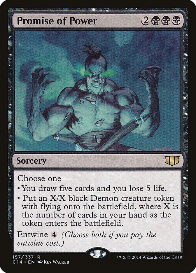 2014 Commander 2014 Promise of Power #157 rare card image