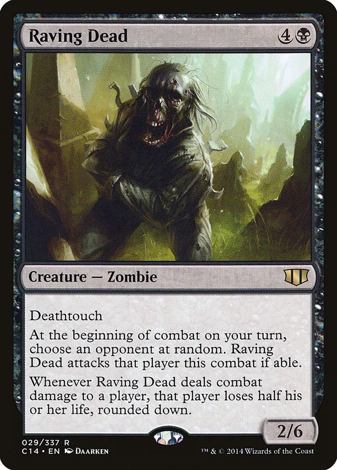 2014 Commander 2014 Raving Dead rare #29 rare card image