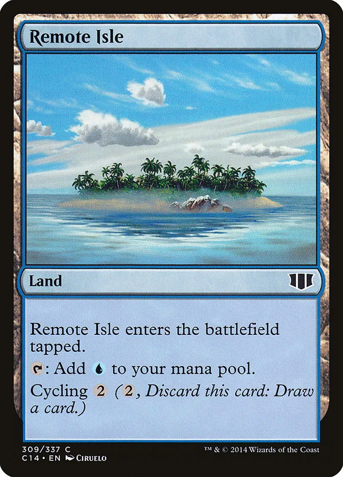 2014 Commander 2014 Remote Isle common #309 common card image