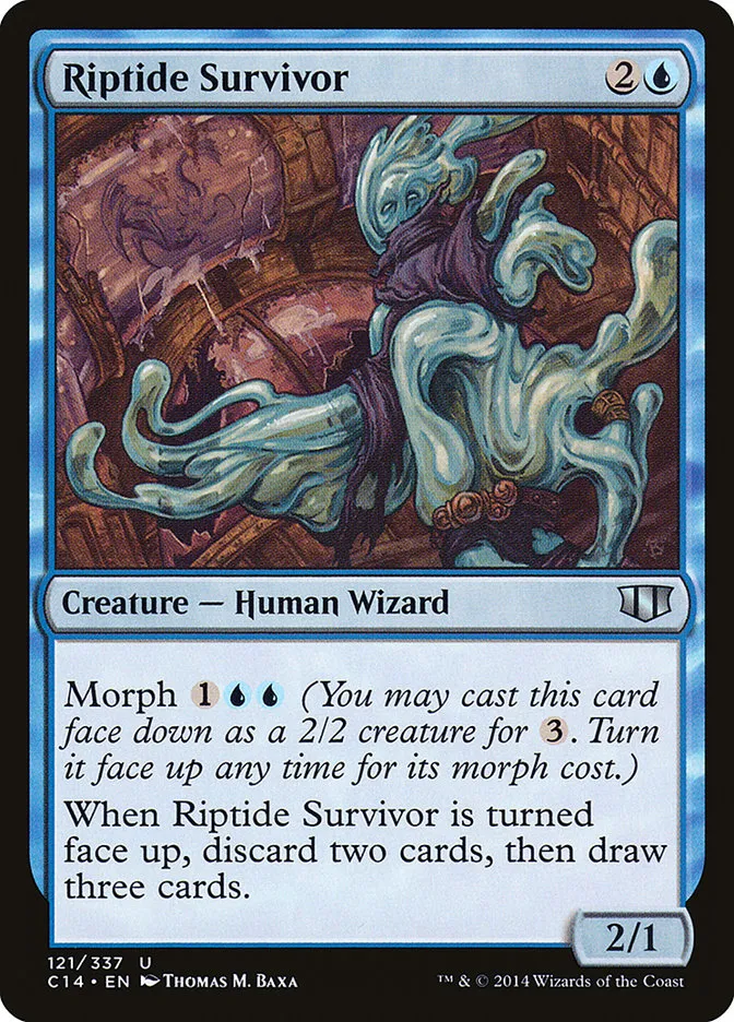 2014 Commander 2014 Riptide Survivor uncommon #121 uncommon card image