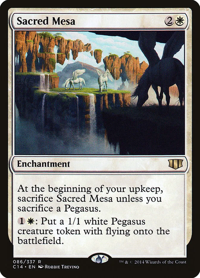 2014 Commander 2014 Sacred Mesa rare #86 rare card image