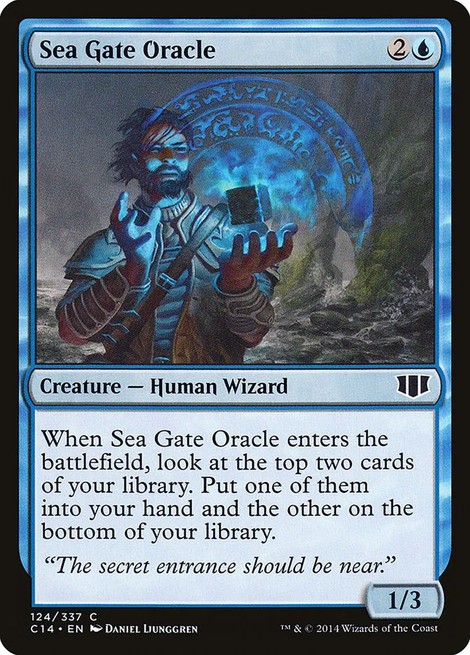 2014 Commander 2014 Sea Gate Oracle common #124 common card image